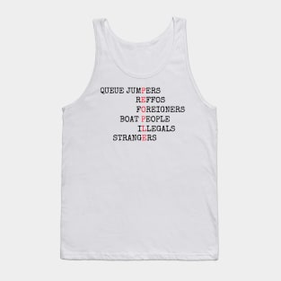 REFUGEES ARE PEOPLE Tank Top